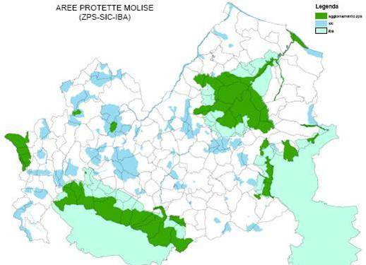 ZPS, SIC, IBA del Molise